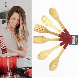 6 Piece Bamboo Kitchen Tool Set